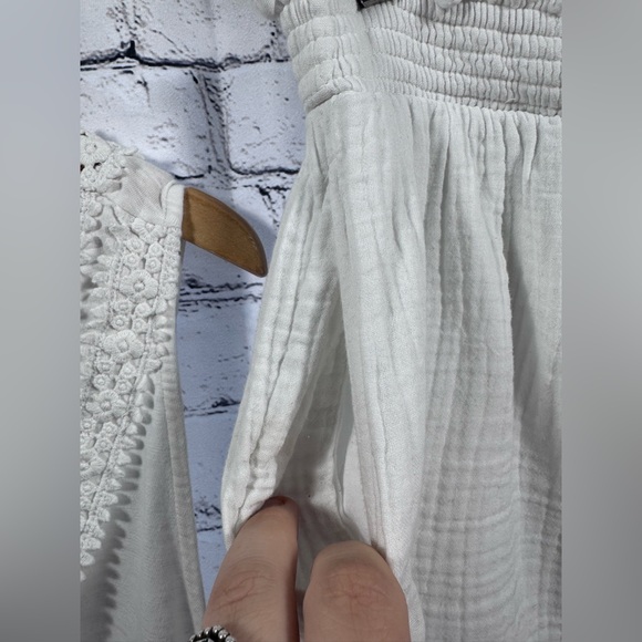 2 Piece Aerie White Sleeveless Top and Shorts Set 100% cotton - Picture 5 of 12